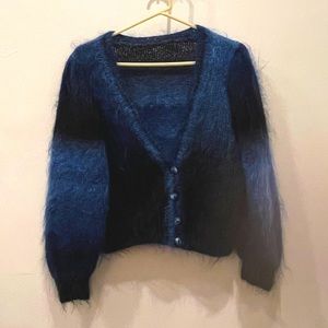 Fuzzy multicolor sweater